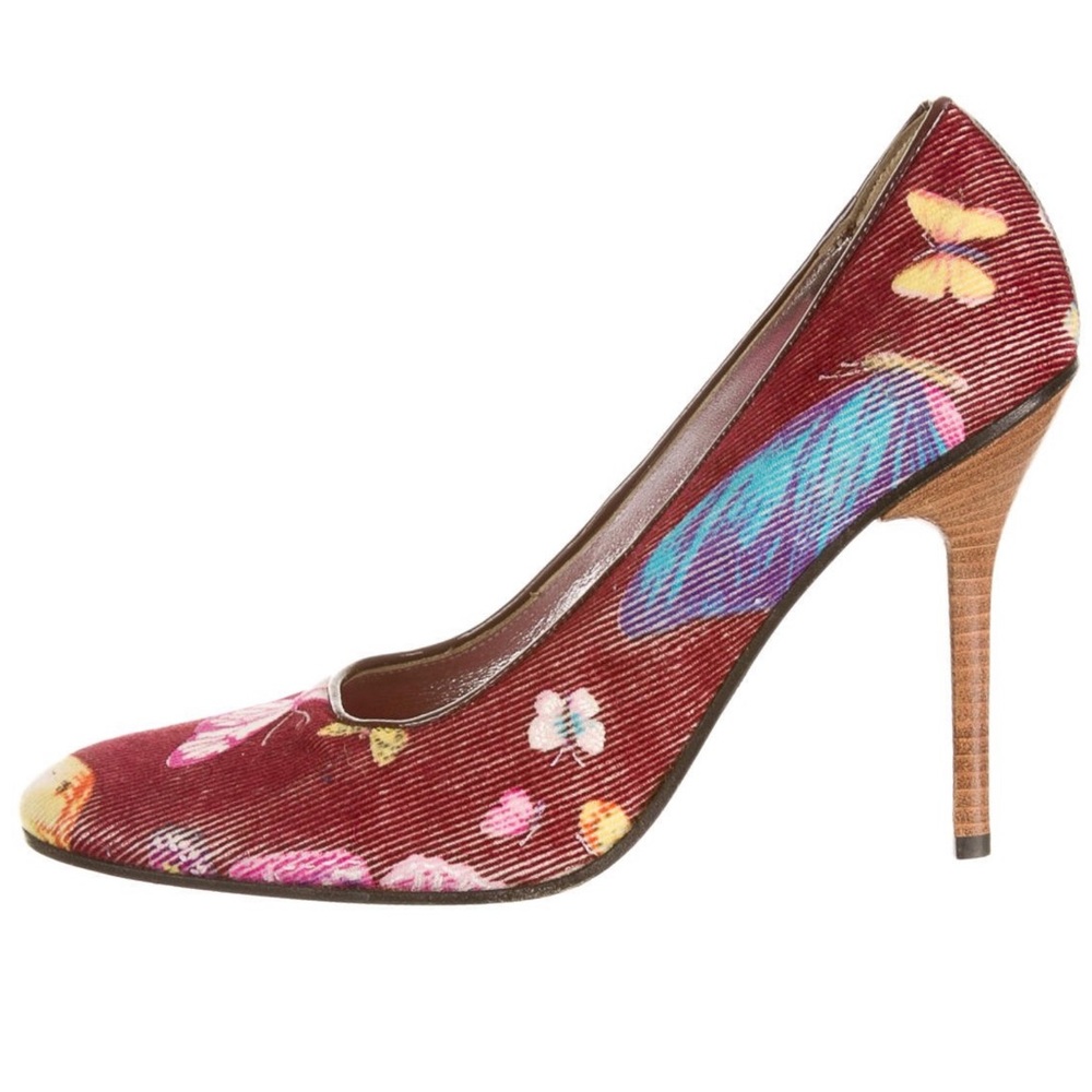 D&G by Dolce&Gabbana Burgundy corduroy butterfly